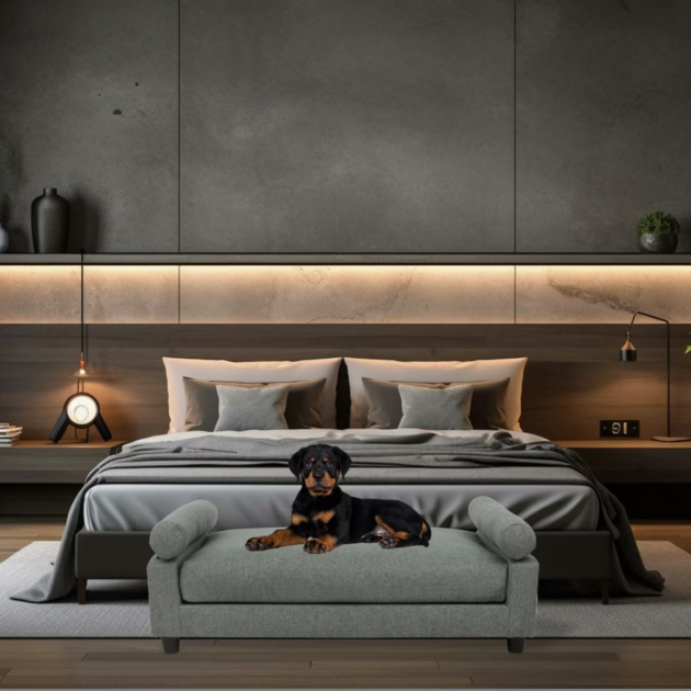 luxury elevated dog bed